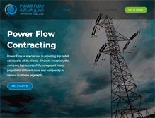 Tablet Screenshot of powerflow-sa.com